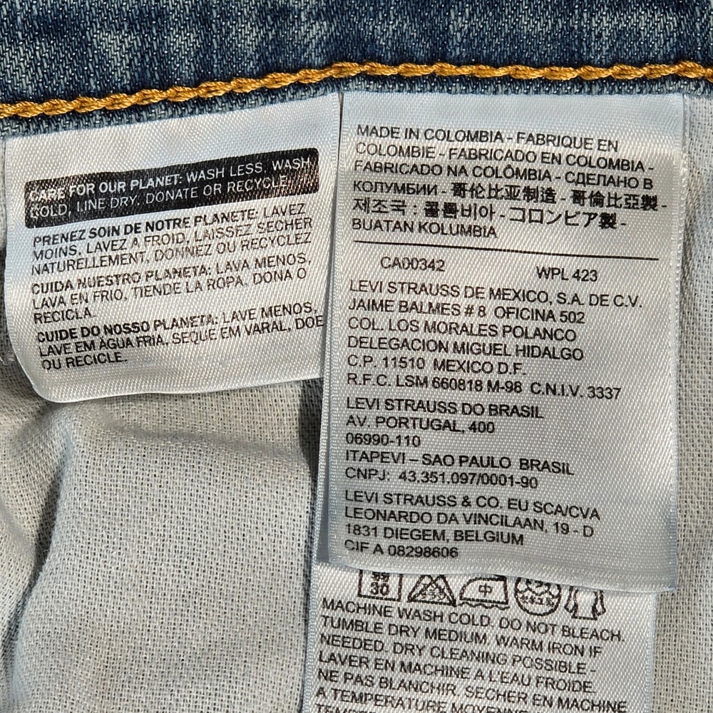 Levis 511 Slim Fit Mens Jeans Blue Medium Wash Denim W34 L32 04511-0408 - Picture 5 of 16